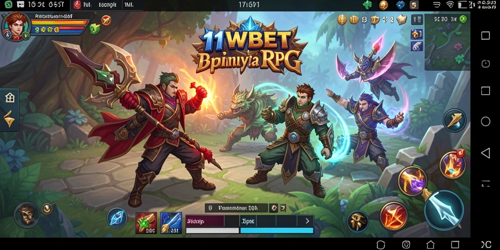 Screenshot utama 11WBET menampilkan pemain beraksi dalam pertempuran RPG yang mendebarkan.