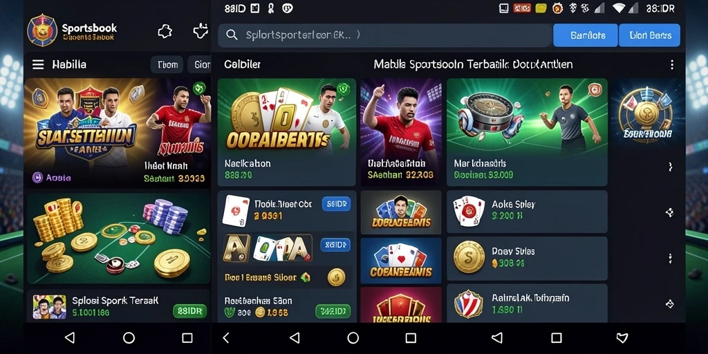 Screenshot gameplay yang menunjukkan fitur taruhan olahraga di 88IDR.