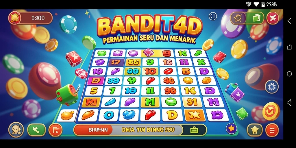 Tangkapan layar gameplay Bingo BANDIT4D yang seru dan penuh warna.