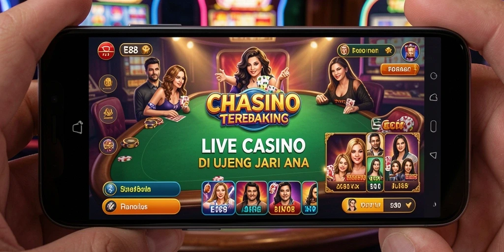 Tampilan gameplay E88 yang mendebarkan dan interaktif dalam Live Casino.