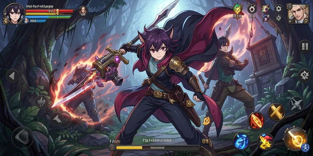 Screenshot F32 menampilkan karakter Anime dengan visual yang menarik.