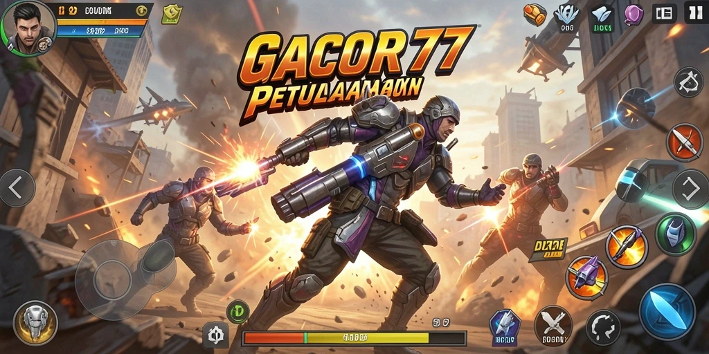 Tangkapan layar GACOR77 menampilkan aksi yang mendebarkan dan grafis menawan.