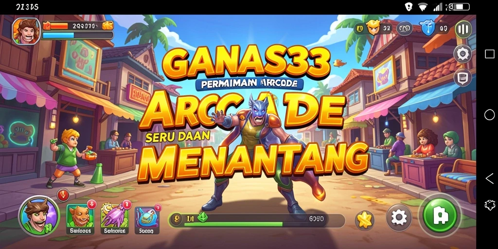 Tampilan gameplay seru dalam GANAS33 yang menggugah semangat.