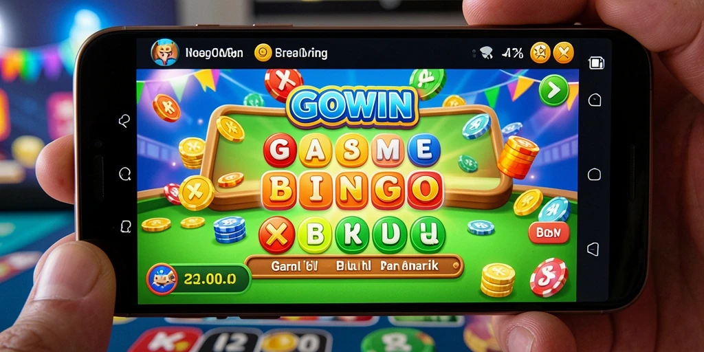 Tampilan gameplay Bingo GOWIN yang seru dan menarik.
