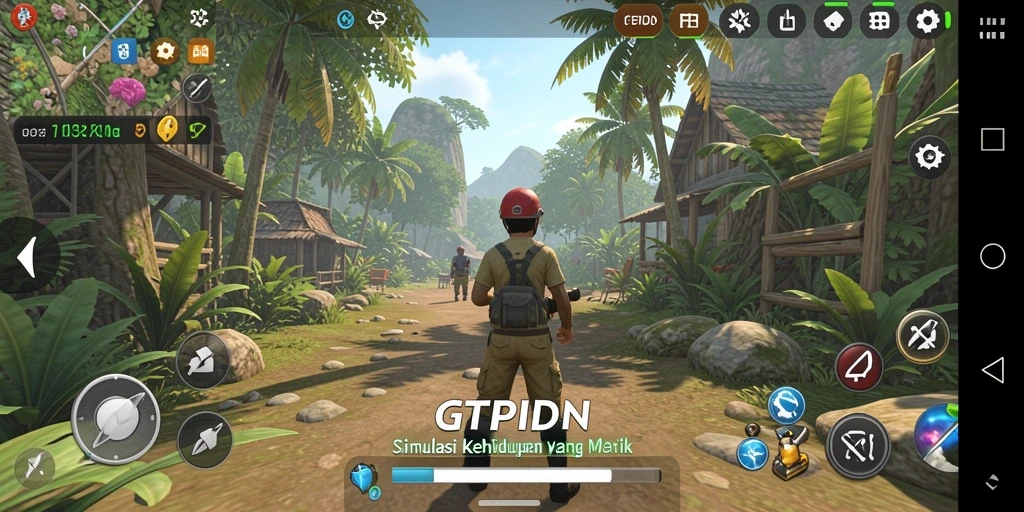 Tangkapan layar gameplay GTPIDN yang menampilkan aksi simulasi yang seru.