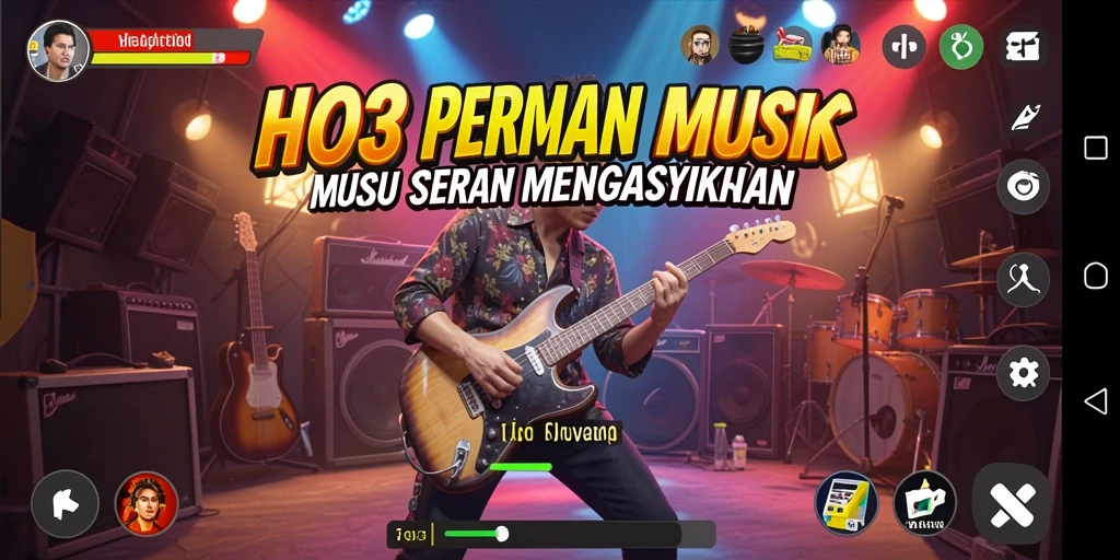 Tampilan gameplay HO3 yang penuh warna dan seru.
