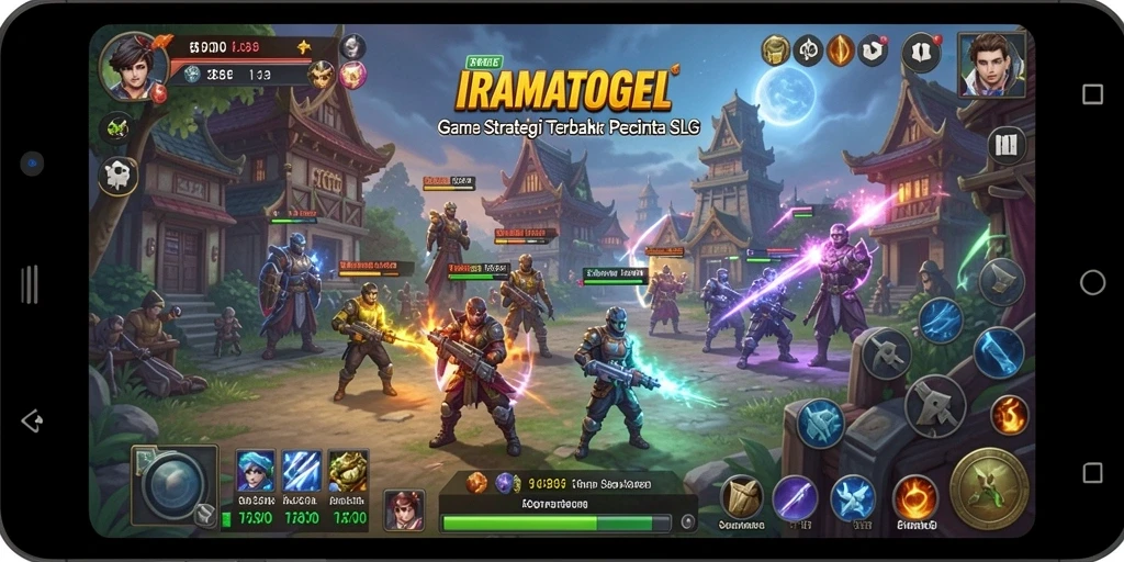 Tangkapan layar utama IRAMATOGEL yang menunjukkan strategi gameplay yang menarik.