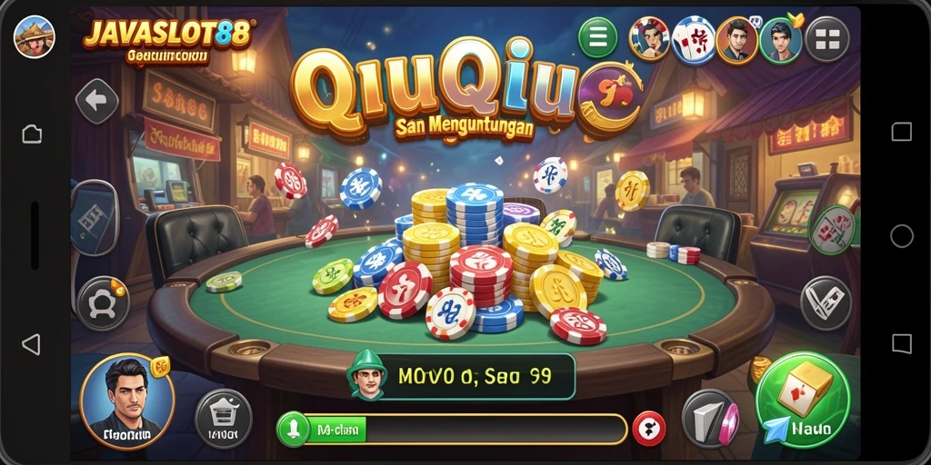 Tampilan gameplay QiuQiu yang seru dan menarik di JAVASLOT88.