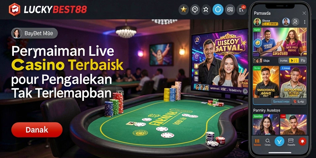 Tampilan gameplay seru dan interaktif di LUCKYBEST88 Live Casino.
