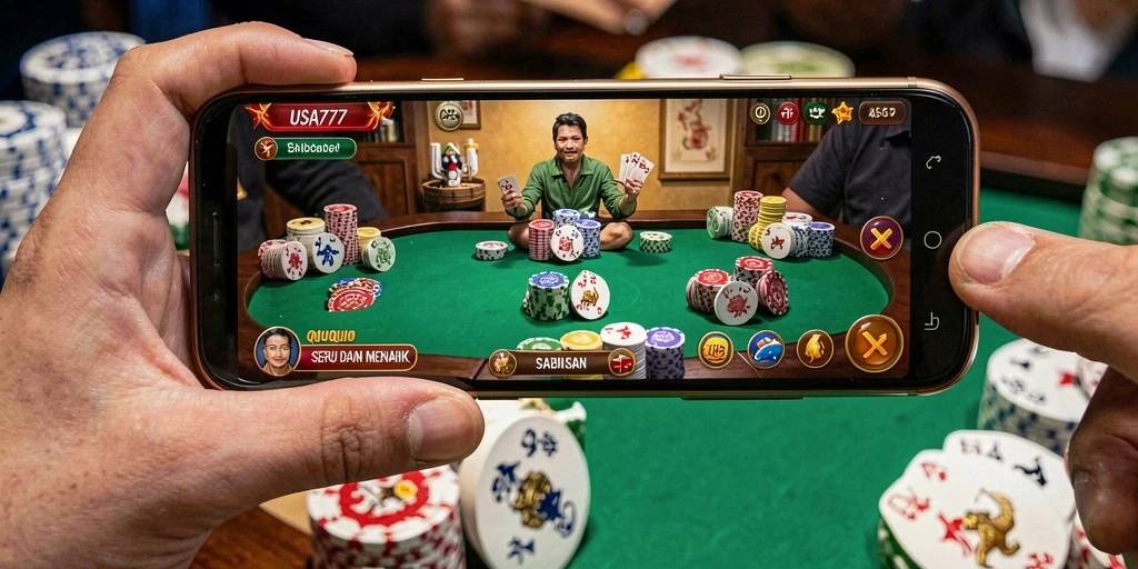 Tampilan gameplay QiuQiu yang menarik dan interaktif.