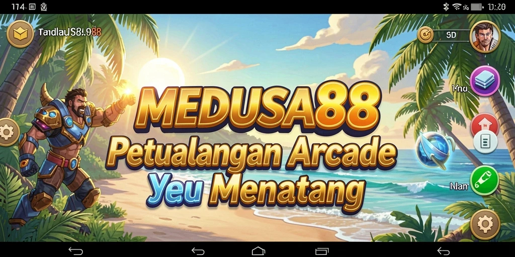 Tampilan gameplay seru dari MEDUSA88 yang penuh aksi.
