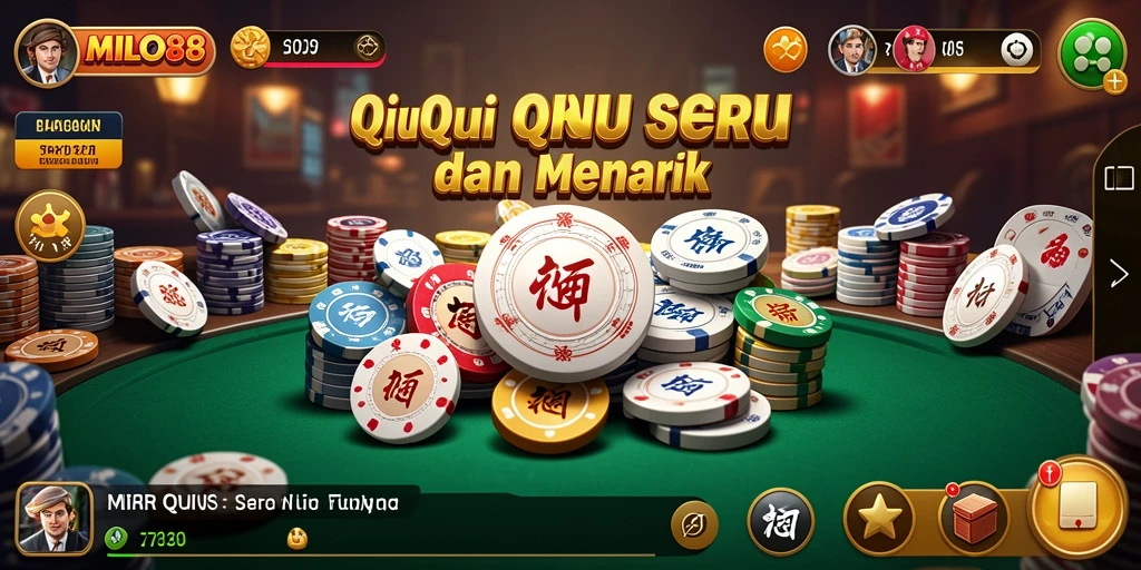 Tampilan menarik dari gameplay QiuQiu MILO88 yang seru.