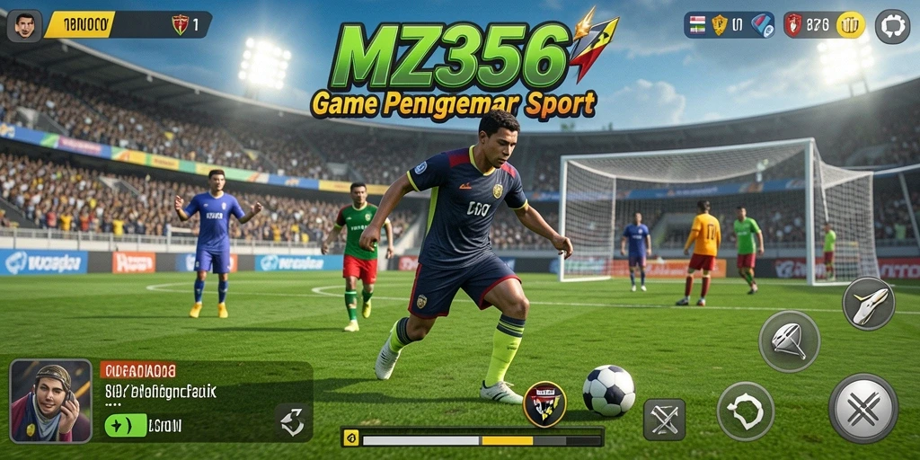 Tampilan gameplay MZ356 yang menarik dan penuh aksi olahraga.