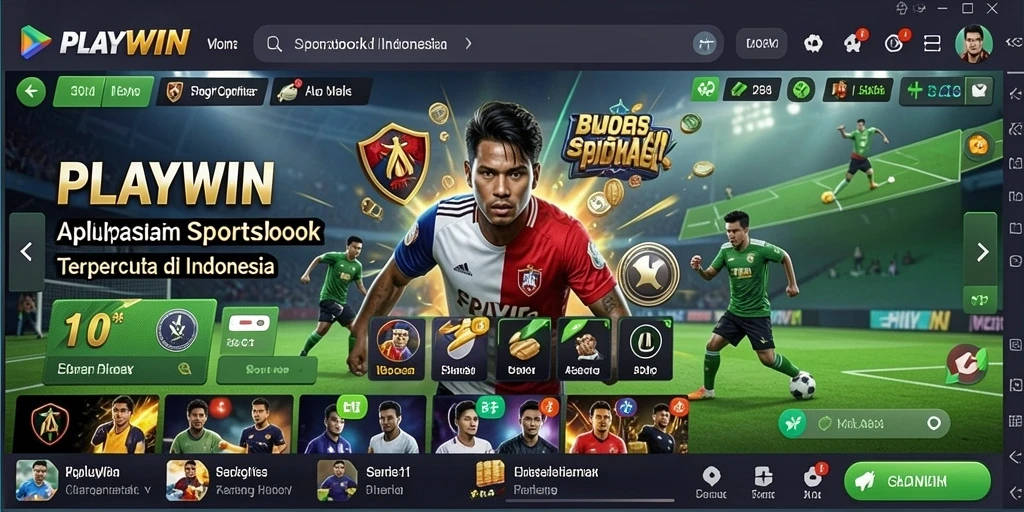 Tampilan grafik menarik dari gameplay Sportsbook PLAYWIN.