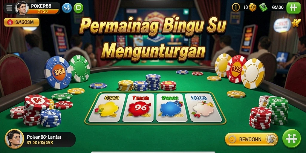 Tampilan screenshot POKER88 memperlihatkan keseruan permainan Bingo.