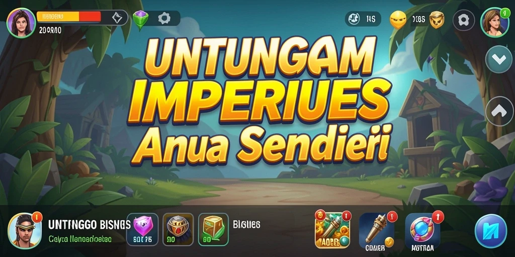 Tampilan gameplay UNTUNGGO yang menarik dan interaktif.