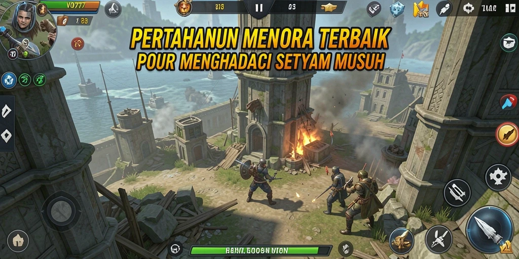 Gameplay VO777 yang mendebarkan dengan strategi menara yang dinamis.